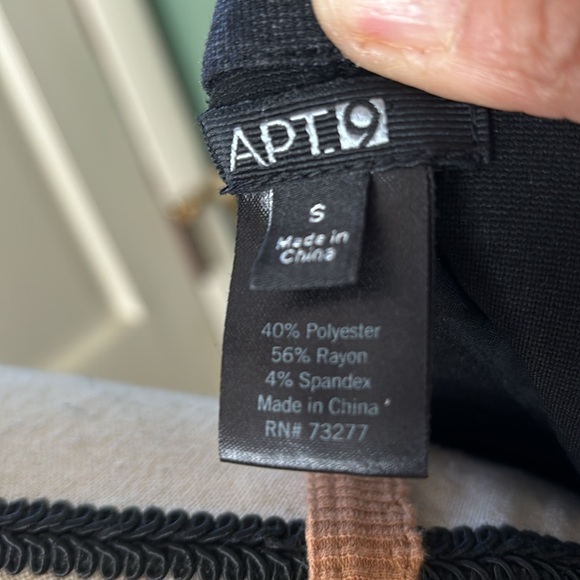 New women’s Sz S Apt 9 black open down business casual stretch blazer top - Picture 8 of 11